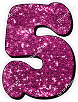 HP 23.5" Individuals - Hot Pink Sparkle 5