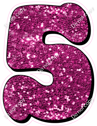 HP 23.5" Individuals - Hot Pink Sparkle 5
