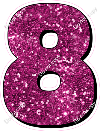 HP 23.5" Individuals - Hot Pink Sparkle 8