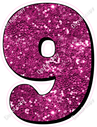 HP 23.5" Individuals - Hot Pink Sparkle 9