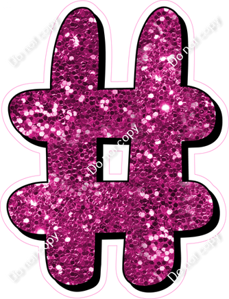 HP 23.5" Individuals - Hot Pink Sparkle #