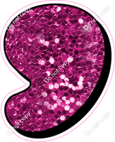 HP 23.5" Individuals - Hot Pink Sparkle Apostrophe
