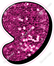 HP 23.5" Individuals - Hot Pink Sparkle Apostrophe
