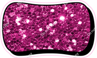HP 23.5" Individuals - Hot Pink Sparkle Dash