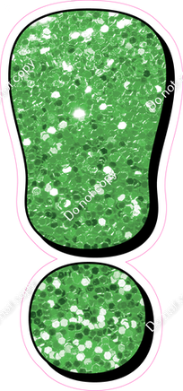 HP 23.5" Individuals - Lime Green Sparkle !