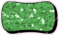HP 23.5" Individuals - Lime Green Sparkle Dash