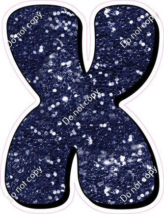 HP 23.5" Individuals - Navy Blue Sparkle X