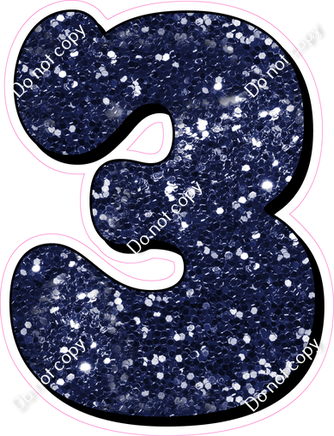 HP 23.5" Individuals - Navy Blue Sparkle 3