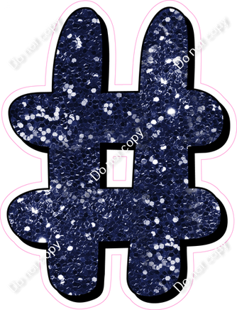 HP 23.5" Individuals - Navy Blue Sparkle #