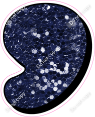 HP 23.5" Individuals - Navy Blue Sparkle Apostrophe