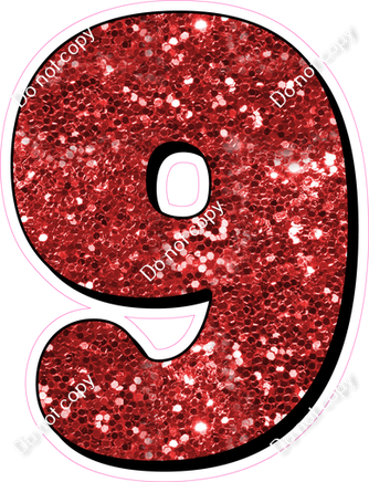 HP 23.5" Individuals - Red Sparkle 9