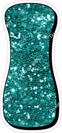 HP 23.5" Individuals - Teal Sparkle I