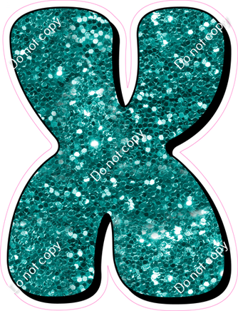 HP 23.5" Individuals - Teal Sparkle X