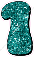 HP 23.5" Individuals - Teal Sparkle 1