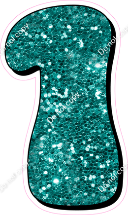 HP 23.5" Individuals - Teal Sparkle 1