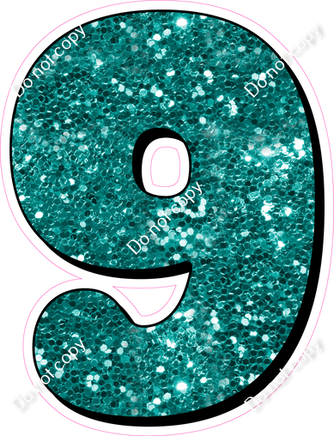 HP 23.5" Individuals - Teal Sparkle 9