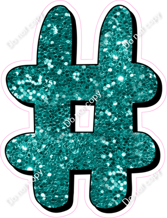 HP 23.5" Individuals - Teal Sparkle #
