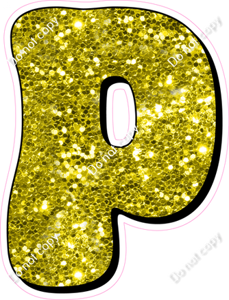 HP 23.5" Individuals - Yellow Sparkle P