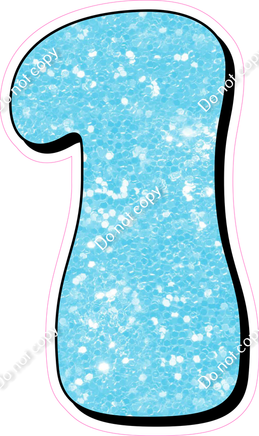 HP 30" Individuals - Baby Blue Sparkle 1