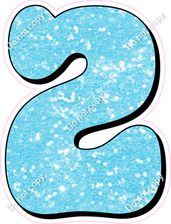 HP 30" Individuals - Baby Blue Sparkle 2