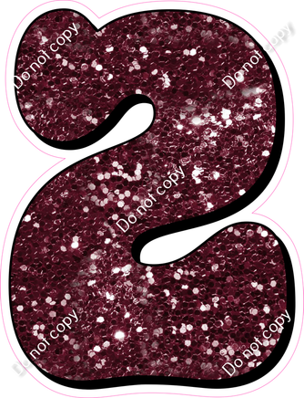 HP 30" Individuals - Burgundy Sparkle 2