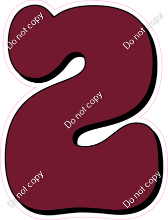 HP 30" Individuals - Flat Burgundy 2