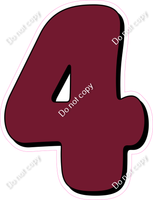 HP 30" Individuals - Flat Burgundy 4