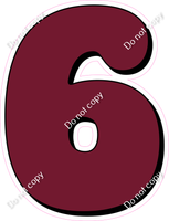 HP 30" Individuals - Flat Burgundy 6