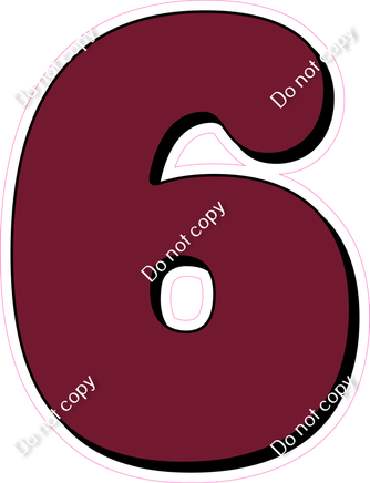 HP 30" Individuals - Flat Burgundy 6