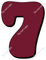 HP 30" Individuals - Flat Burgundy 7