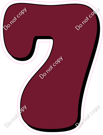 HP 30" Individuals - Flat Burgundy 7