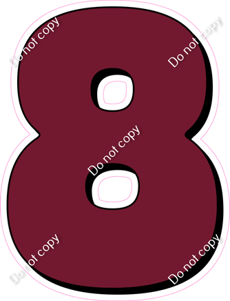 HP 30" Individuals - Flat Burgundy 8