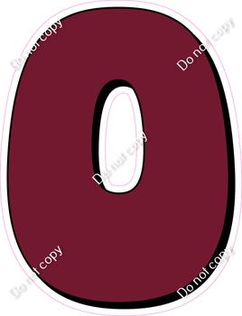 HP 30" Individuals - Flat Burgundy