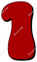 HP 30" Individuals - Flat Crimson 1