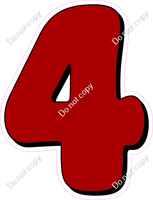 HP 30" Individuals - Flat Crimson 4