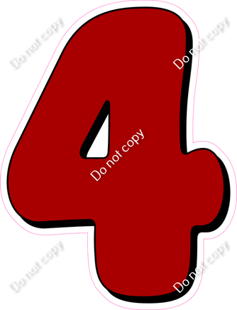 HP 30" Individuals - Flat Crimson 4