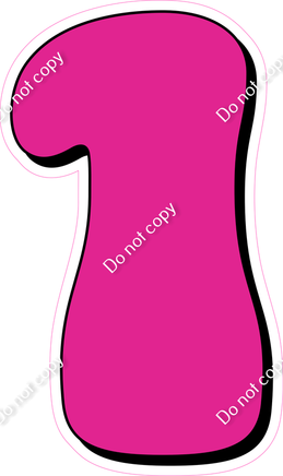 HP 30" Individuals - Flat Hot Pink 1