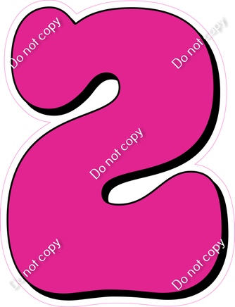 HP 30" Individuals - Flat Hot Pink 2