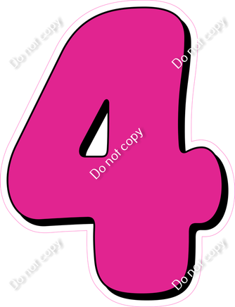 HP 30" Individuals - Flat Hot Pink 4