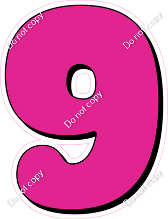 HP 30" Individuals - Flat Hot Pink 9