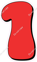 HP 30" Individuals - Flat Red 1