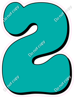 HP 30" Individuals - Flat Teal 2