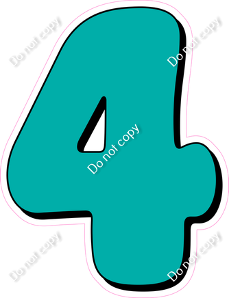 HP 30" Individuals - Flat Teal 4