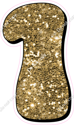 HP 30" Individuals - Gold Sparkle 1