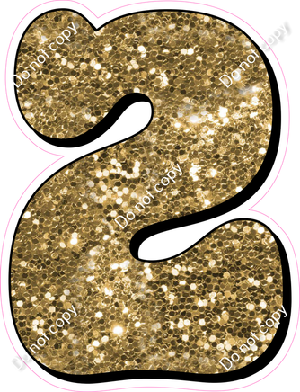 HP 30" Individuals - Gold Sparkle 2