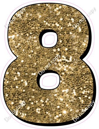 HP 30" Individuals - Gold Sparkle 8