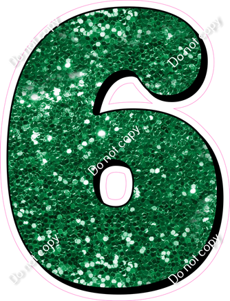HP 30" Individuals - Green Sparkle 6