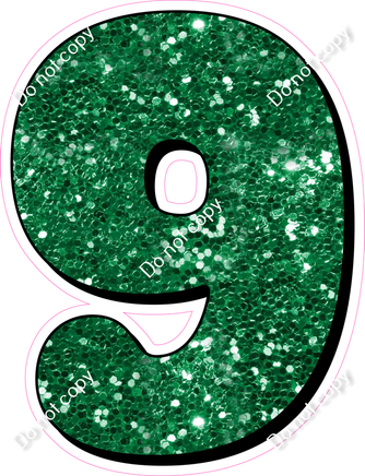 HP 30" Individuals - Green Sparkle 9