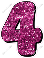 HP 30" Individuals - Hot Pink Sparkle 4