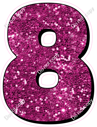 HP 30" Individuals - Hot Pink Sparkle 8